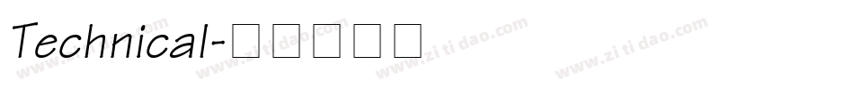 Technical字体转换