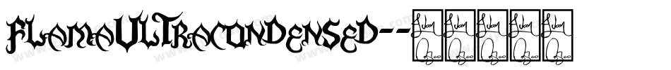 FlamaUltracondensed-字体转换