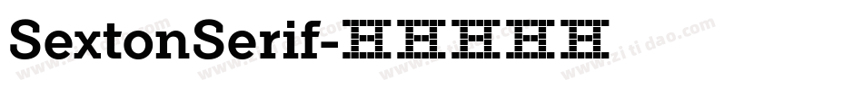 SextonSerif字体转换