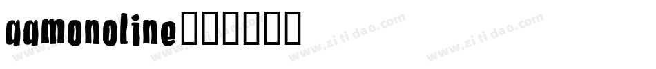 Aamonoline字体转换