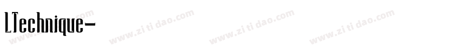 LTechnique字体转换