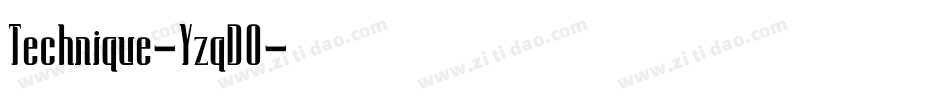 Technique-YzqDO字体转换