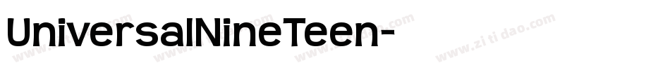 UniversalNineTeen字体转换