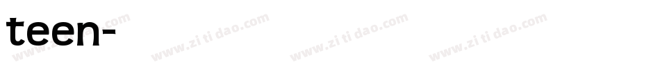 teen字体转换