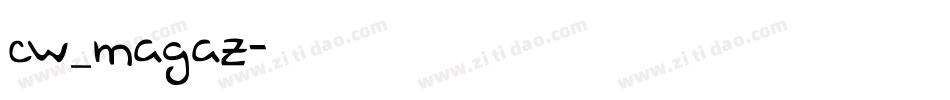 CW_MAGAZ字体转换