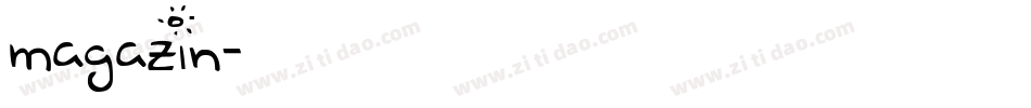 Magazin字体转换