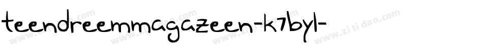 TeenDreemMagazeen-K7Byl字体转换