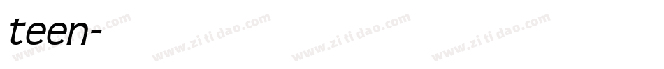 teen字体转换