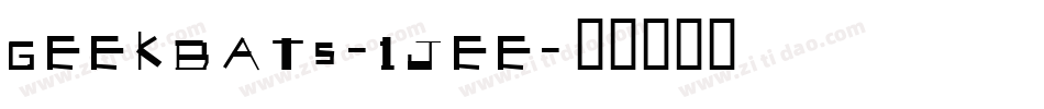 Geekbats-1jee字体转换