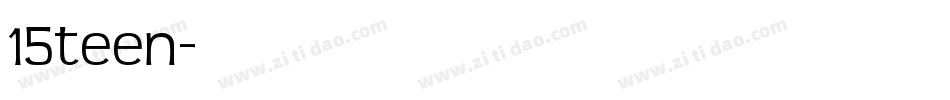 15teen字体转换