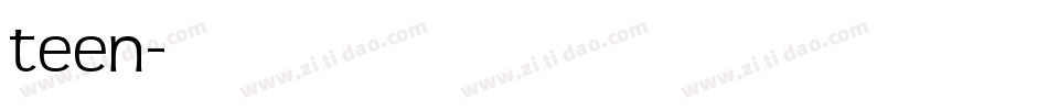 teen字体转换