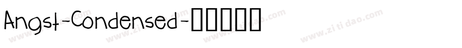 Angst-Condensed字体转换