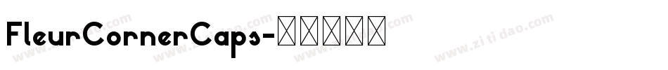 FleurCornerCaps字体转换