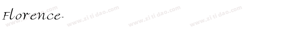 Florence字体转换