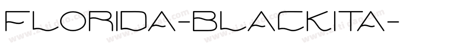 Florida-BlackIta字体转换