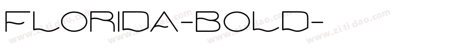 Florida-Bold字体转换