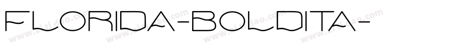 Florida-BoldIta字体转换
