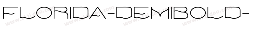 Florida-DemiBold字体转换