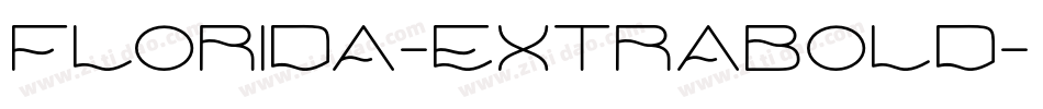 Florida-ExtraBold字体转换