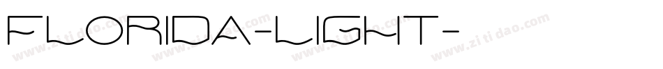 Florida-Light字体转换