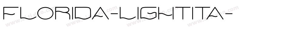 Florida-LightIta字体转换
