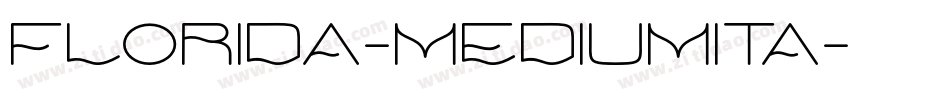 Florida-MediumIta字体转换