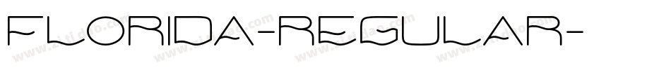 Florida-Regular字体转换
