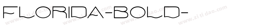 Florida-Bold字体转换