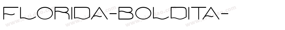 Florida-BoldIta字体转换