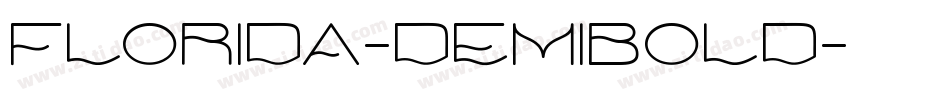 Florida-DemiBold字体转换