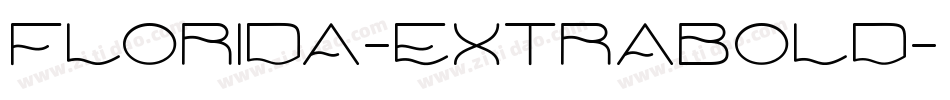 Florida-ExtraBold字体转换