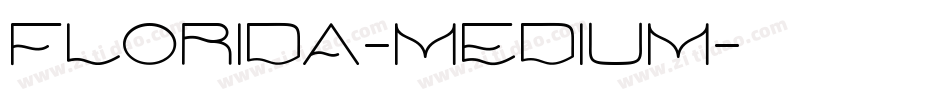 Florida-Medium字体转换