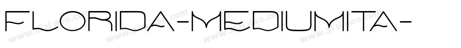 Florida-MediumIta字体转换