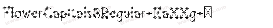 FlowerCapitals3Regular-EaXXg字体转换