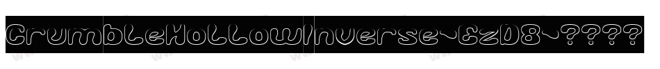 CrumbleHollowInverse-EzD8字体转换