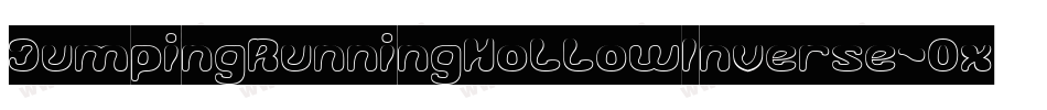 JumpingRunningHollowInverse-OxX6字体转换