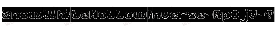 ZnowWhiteHollowInverse-Rp0jV字体转换
