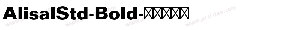 AlisalStd-Bold字体转换