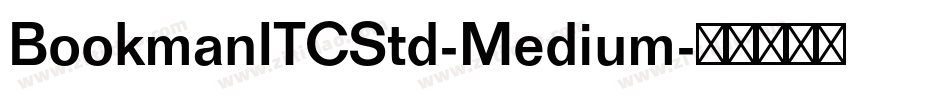 BookmanITCStd-Medium字体转换