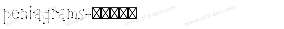 peniagrams字体转换