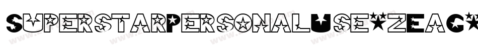 SuperstarPersonalUse-zEaG字体转换
