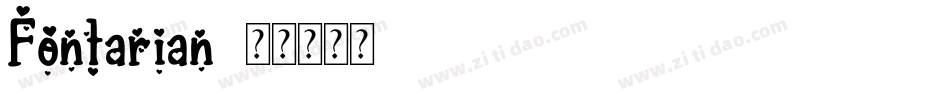 Fontarian字体转换