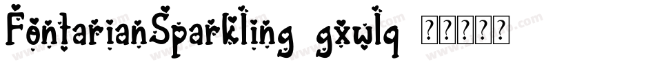 FontarianSparkling-gxwlq字体转换