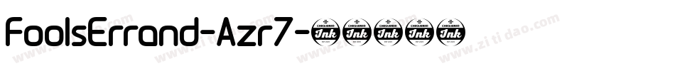 FoolsErrand-Azr7字体转换