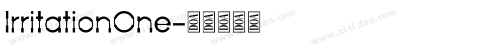 IrritationOne字体转换