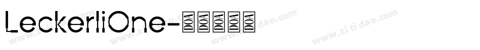 LeckerliOne字体转换