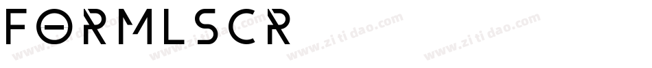 FORMLSCR字体转换