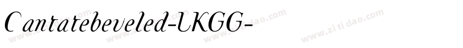 Cantatebeveled-LKGG字体转换