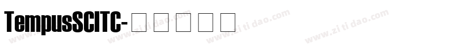 TempusSCITC字体转换