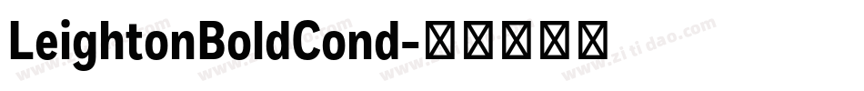 LeightonBoldCond字体转换